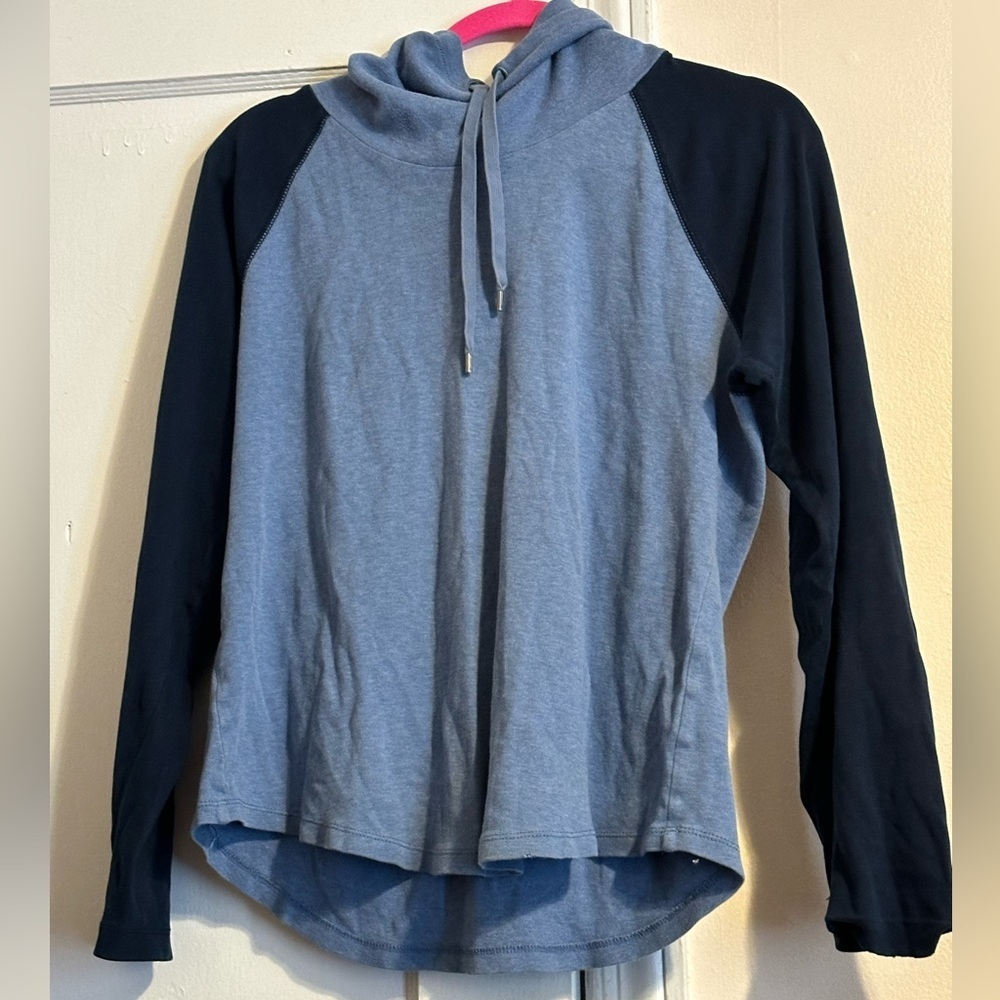 Light And Dark Gray Zip up Hoodie Size: LG